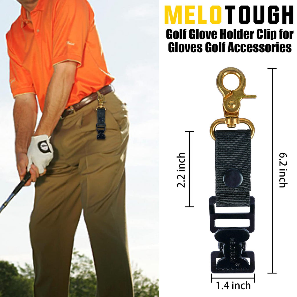 Melotough Golf Glove Holder Clip Gloves Belt Holder Gloves Keeper With Alligator Clips For Work Construction Gloves Golf Accesso