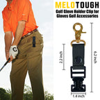 Melotough Golf Glove Holder Clip Gloves Belt Holder Gloves Keeper With Alligator Clips For Work Construction Gloves Golf Accesso
