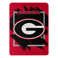 NORTHWEST ENTERPRISES NCAA 46x60 Dimensional Design Micro Raschel Throw Blanket (Georgia Bulldogs)