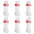 Azarxis Reflective Guyline F4Mm 4M Tent Guide Rope Cord With Aluminum Guy Line Adjuster Tensioner Lightweight For Tent Tarp Cano