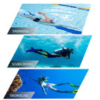 Snorkel Mask Snorkeling Set For Adults And Youth, Diving Mask And Full Dry Snorkel Swim Googles Is Suitable For Snorkeling, Dive