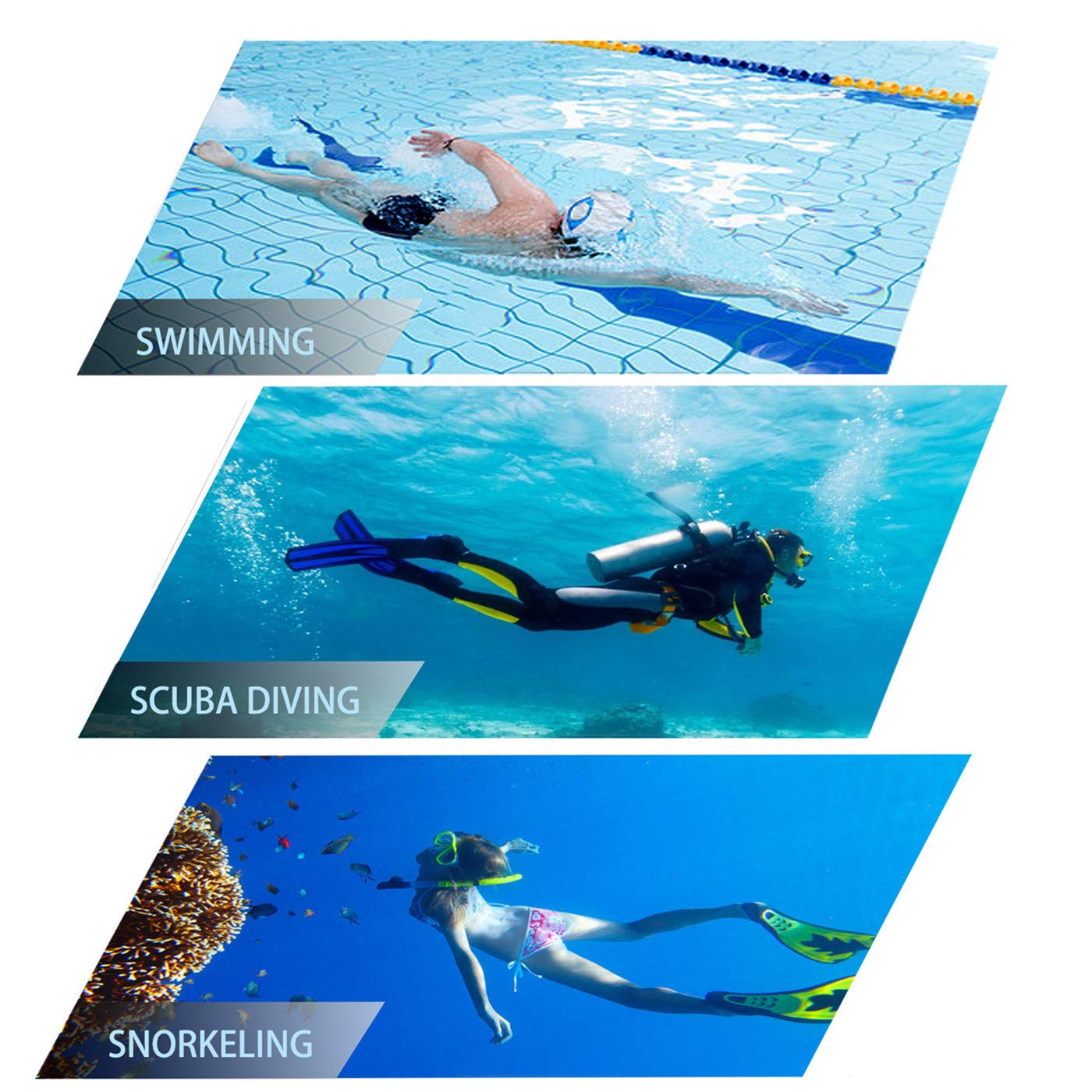 Snorkel Mask Snorkeling Set For Adults And Youth, Diving Mask And Full Dry Snorkel Swim Googles Is Suitable For Snorkeling, Dive