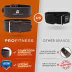 Weight Lifting Belts For Men And Woman Leather Weightlifting Belt Comes (Black/Red, Medium)
