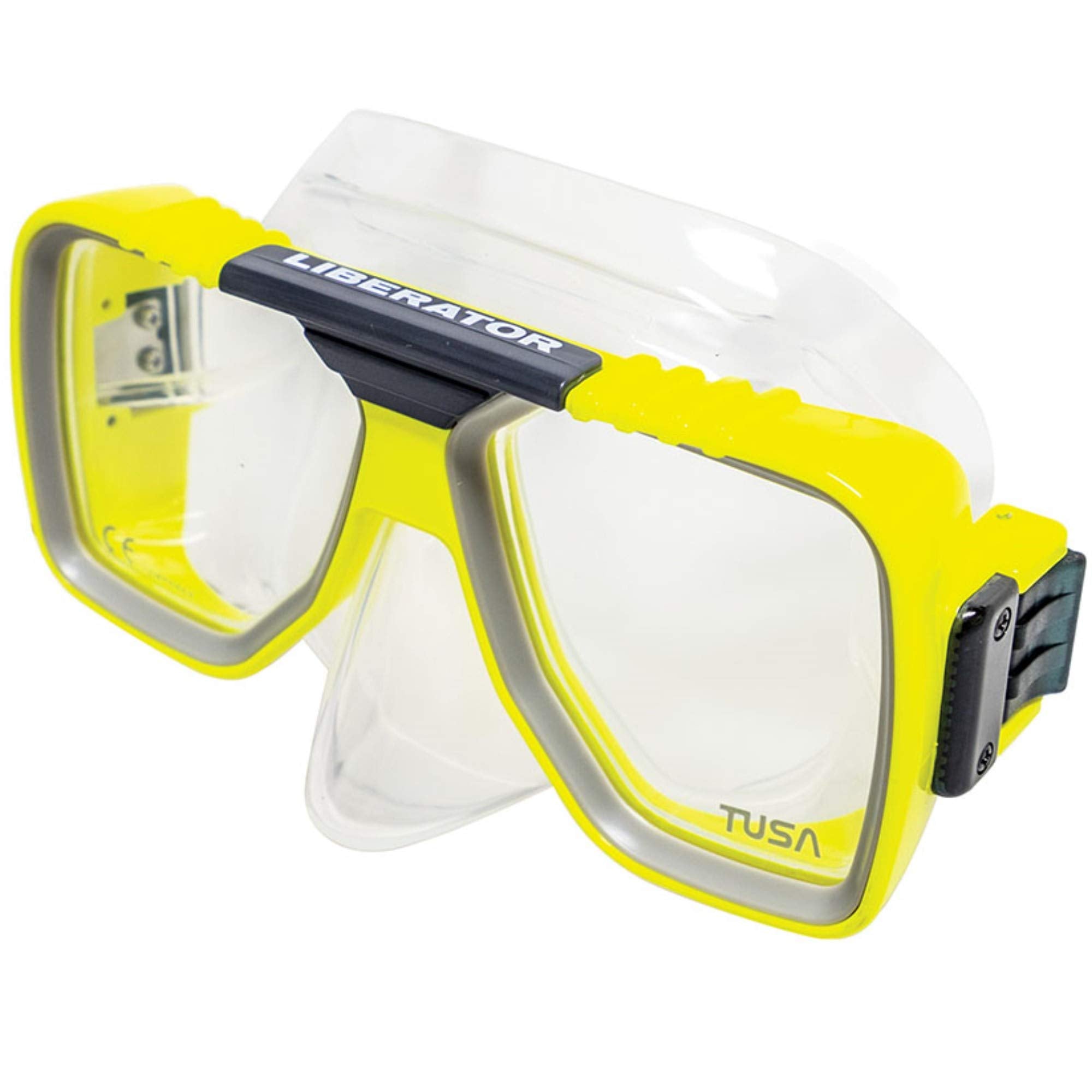 Tusa Liberator Scuba Diving And Snorkeling Mask, Flash Yellow