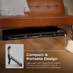 Sunny Health & Fitness Treadpad 100 Smart Walking Treadmill - Compact, Portable, Under Desk, No Assembly, Wifi & Bluetooth Sunny