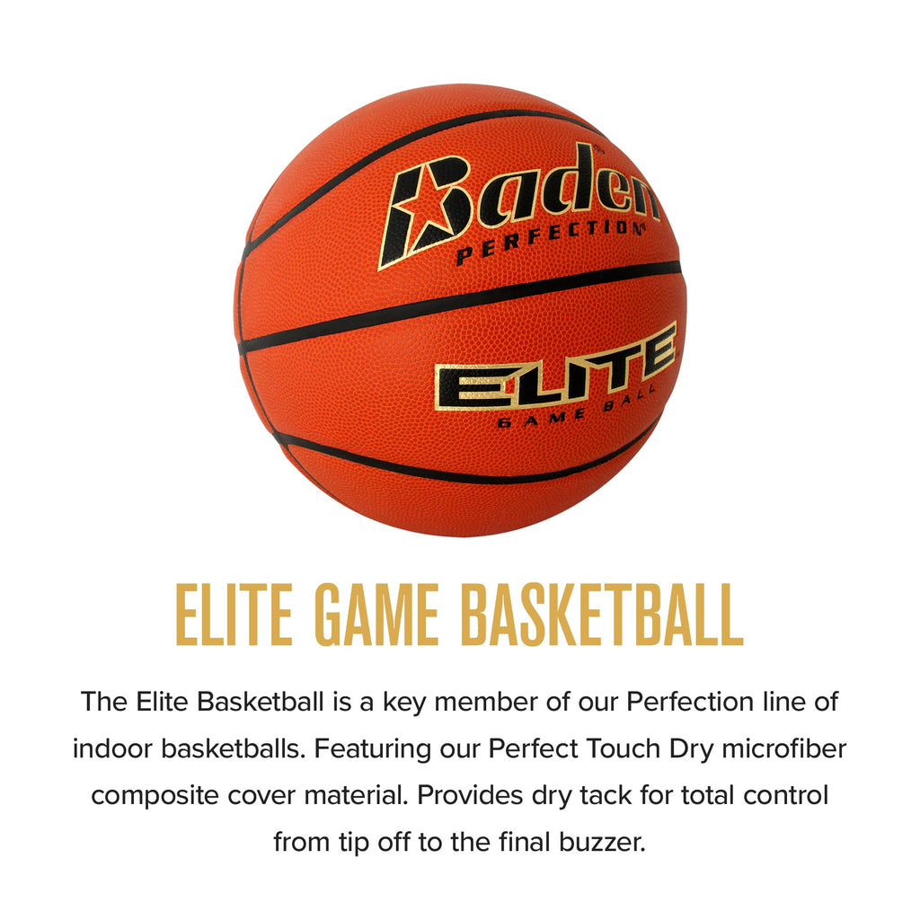 Baden Elite Indoor Game Basketball - Size 6 (28.5'')