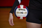 Wilson K1 Gold Indoor Game Volleyball - Official Size, Black/White