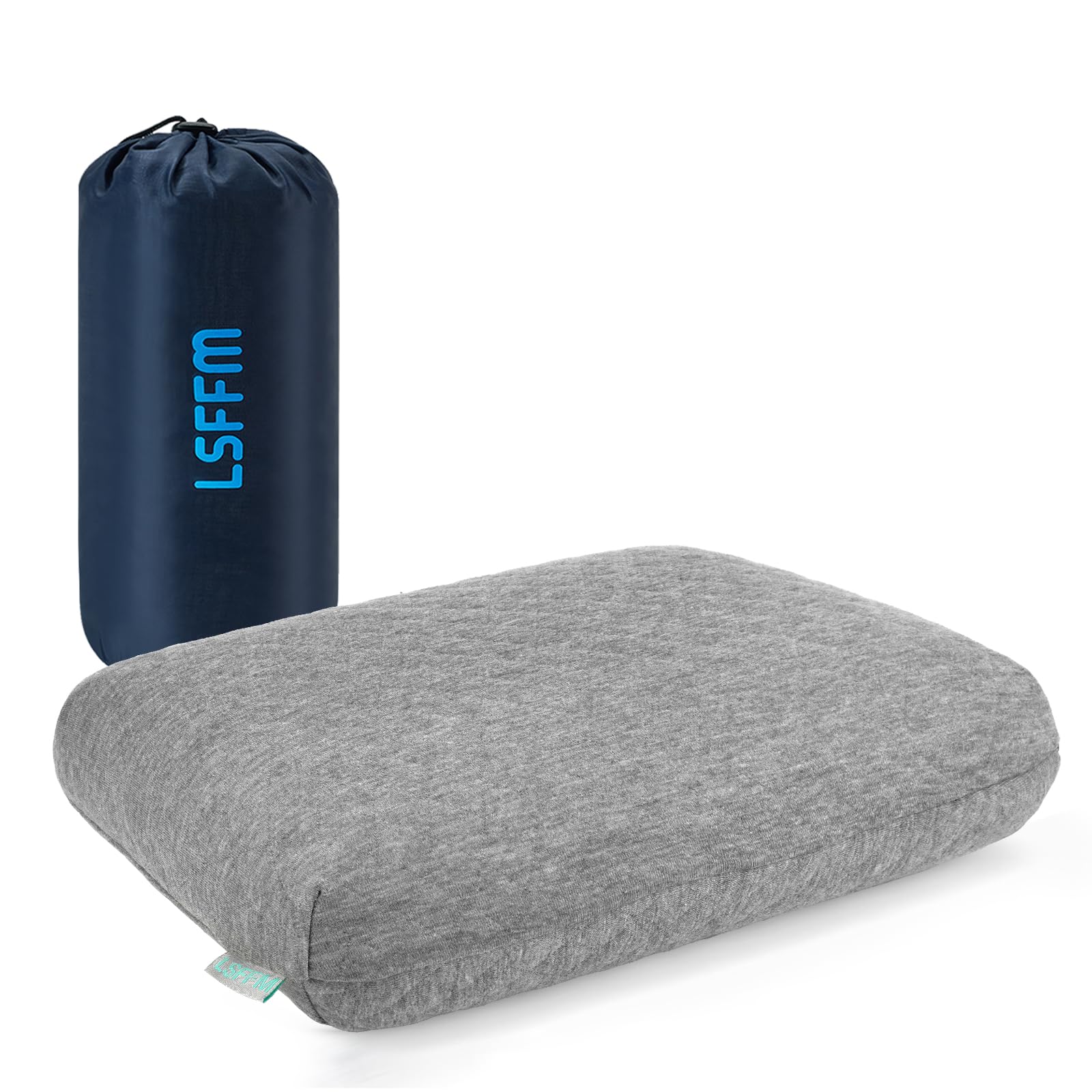 Lsffm Travel & Camping Memory Foam Pillow, Travel Essentials, Hammock Pillows With Double-Layered Pillow Cover, Easy To Clean, C