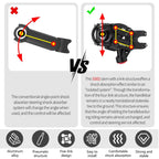 Meroca 5-Linkage Air Suspension Mtb Stem, 20Mm Travel 160/190N, Aluminum Alloy Shock-Absorbing Handlebar Stem For Mountain Bikes
