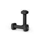 Tone Fitness 3 lb Neoprene Dumbbell Pair for Home Workouts - Non-Slip Design - Black