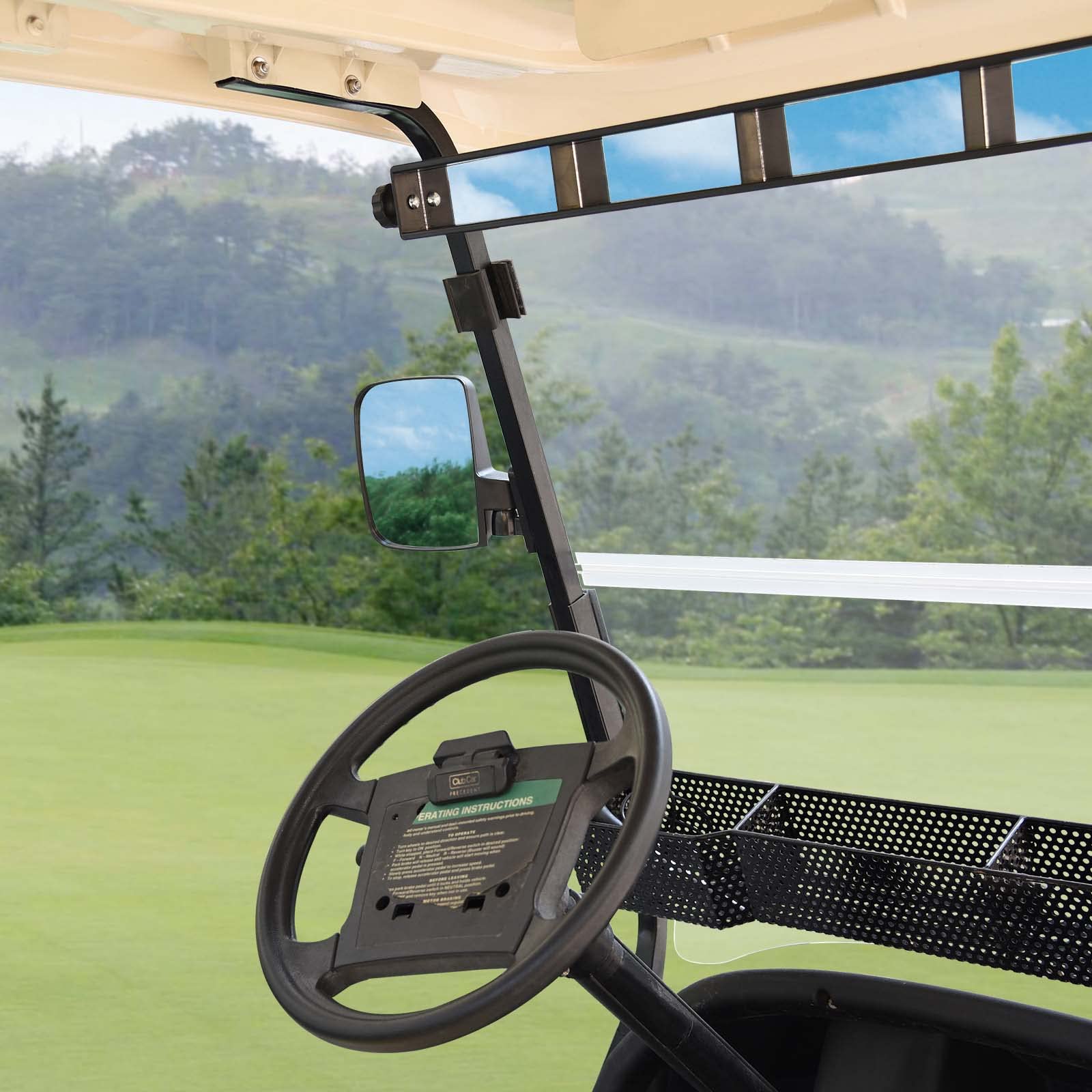 Shuran Golf Cart Mirror Universal Golf Cart Side Mirrors With Turn Signal Light Rear View Mirrors For Club Car Ezgo Yamaha