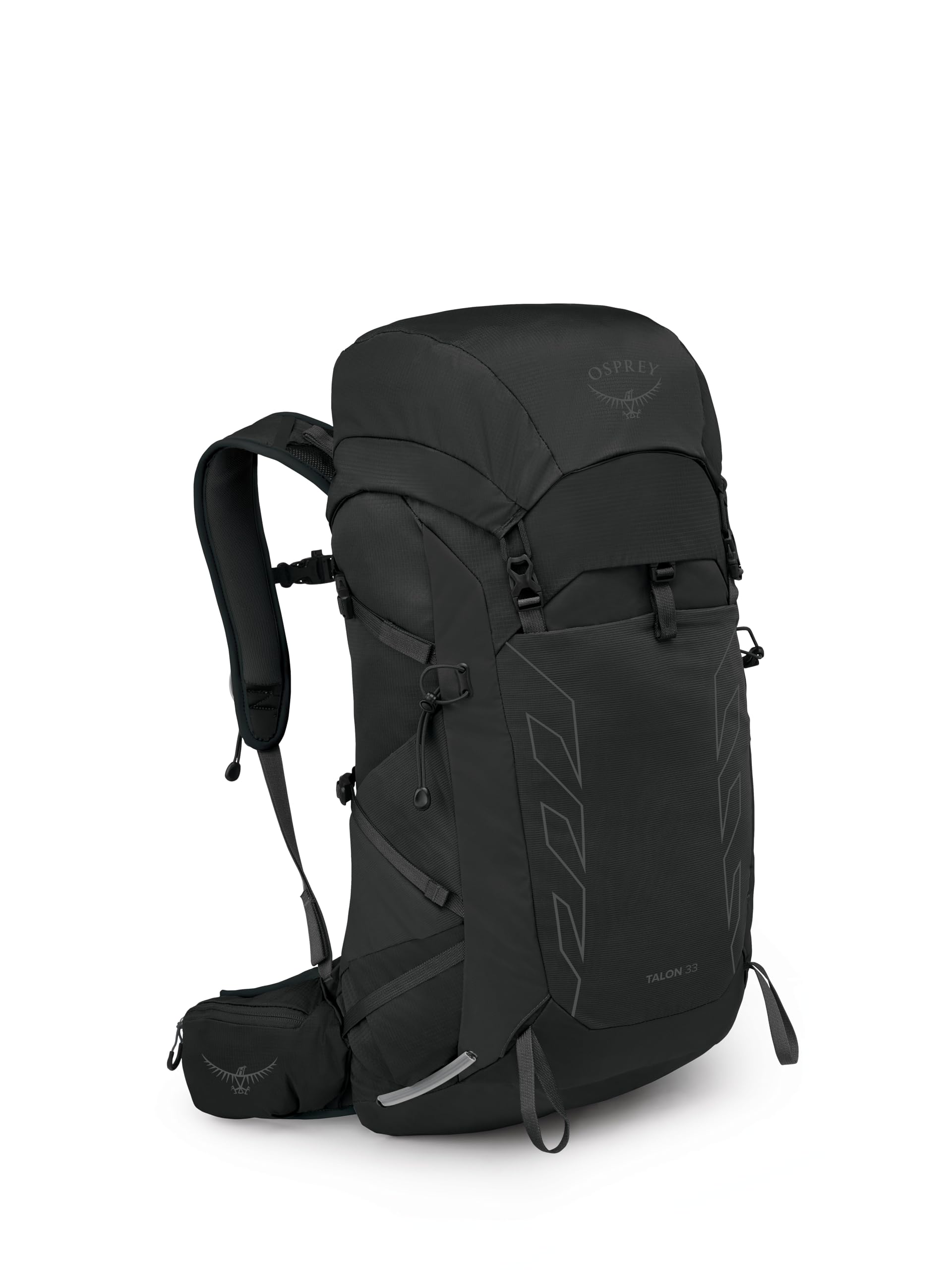 Osprey Talon 33L Mens Lightweight Hiking Backpack - Daypack for Travel & Camping, Black/Coal Grey