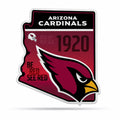 Rico Industries Nfl Football Arizona Cardinals State Shape Shape Cut Pennant - Home And Living Room D  Cor - Soft Felt Ez To Han