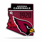 Rico Industries Nfl Football Arizona Cardinals State Shape Shape Cut Pennant - Home And Living Room D  Cor - Soft Felt Ez To Han