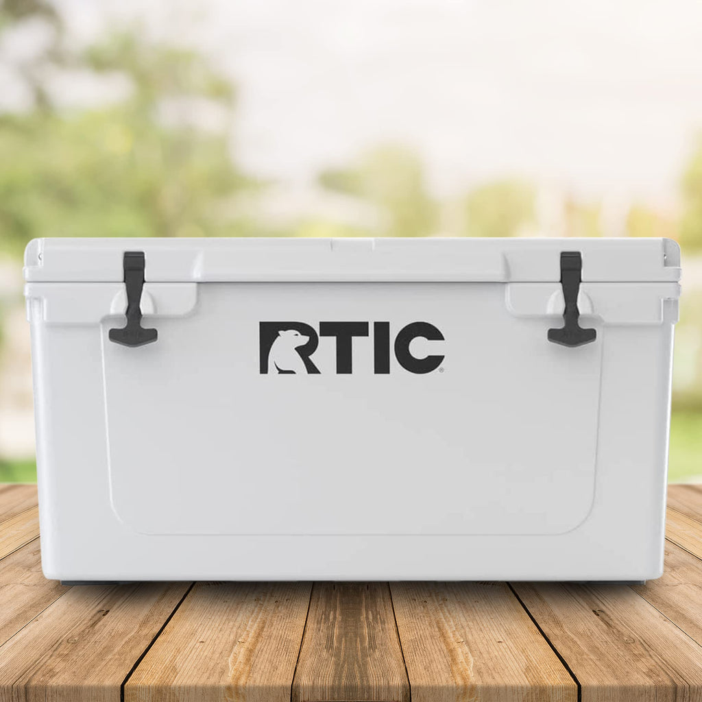 Rtic Ice Chest Hard Cooler, Heavy Duty Rubber Latches, 3 Inch Insulated Walls, 65 Quart