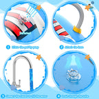 Kiddie Pool For Toddlers, Splash Pad For Kids Ages 4-8, 68'' Inflatable 3-In-1 Swimming Pool, Backyard And Outside Sprinkler Pla
