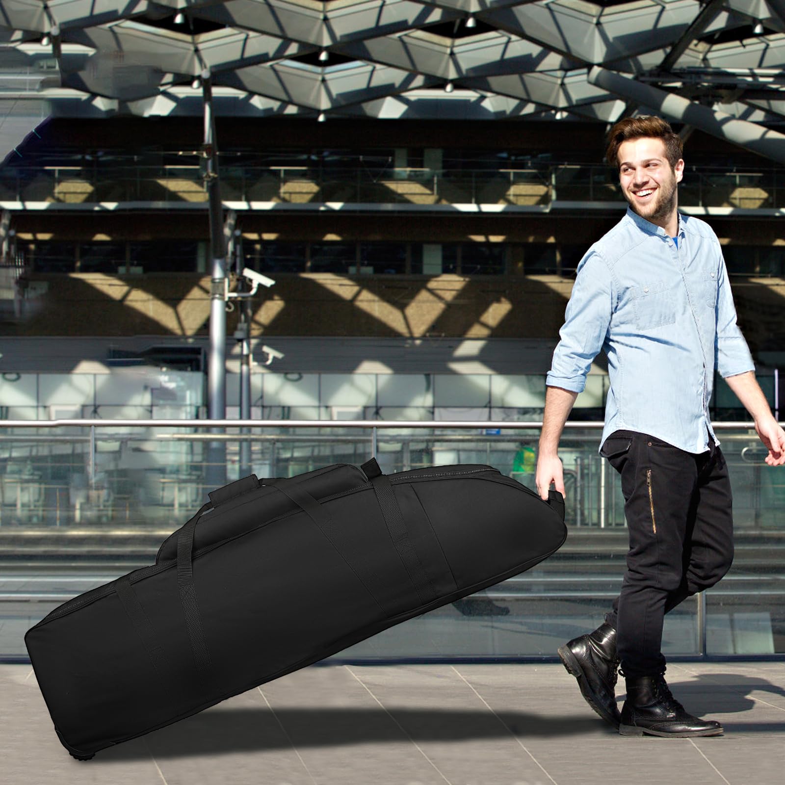 Wolt  Golf Travel Bag With Anti-Impact Support System - Soft Padded Golf Travel Case For Airlines, 900D Heavy Duty Oxford Fabric