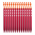 Anygear 7075 Aluminum Tent Stakes 15 Pack - Ultralight Tri-Beam Tent Pegs With Reflective Rope - Essential Tent Accessories For 
