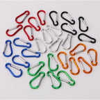 Samloo 30Pcs Mini Aluminum Carabiner Spring Clip 2'' Snap Hook Keychain For Outdoor Camping Hiking Fishing Traveling Backpack Bo