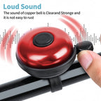 Xthuge Classic Bike Bell, Aluminum Bicycle Bell, Loud Crisp Clear Sound Bicycle Bike Bell For Adults Kids(Red-Right Hand Use2 Pa