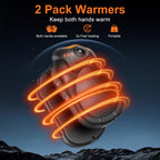 Netraty Hand Warmers Rechargeable 2 Pack, 6000Mah Chameleon Electric Hand Warmers, Up To 20Hrs Stocking Stuffers, White Elephant