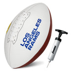 Franklin Sports Nfl Los Angeles Rams Autograph Football - Official Size White Panel Souvenir Football For Autographs + Signature