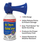 Seasense Air Horn - Jumbo Size (8 Oz), 127 Db - Loud 1 Mile Range, Meets Epa & Uscg Standards - Great For Boat & Marine Safety,