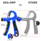 Kdg Hand Grip Strengthener 2 Pack(Blue) Adjustable Resistance 10-130 Lbs Forearm Exerciser,Grip Strength Trainer For Muscle Buil