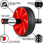 N1Fit Ab Roller Wheel - Sturdy Ab Workout Equipment For Core Workout - Ab Exercise Equipment As Abdominal Muscle Toner - Ab Exer