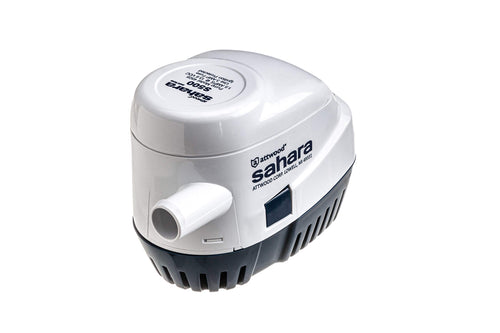 Attwood 4505-7 Sahara S500 Automatic Bilge Pump, 12-Volt, 1.5-Amp Draw, -Inch Interior Diameter Hose, 29-Inch 16-Gauge Wire