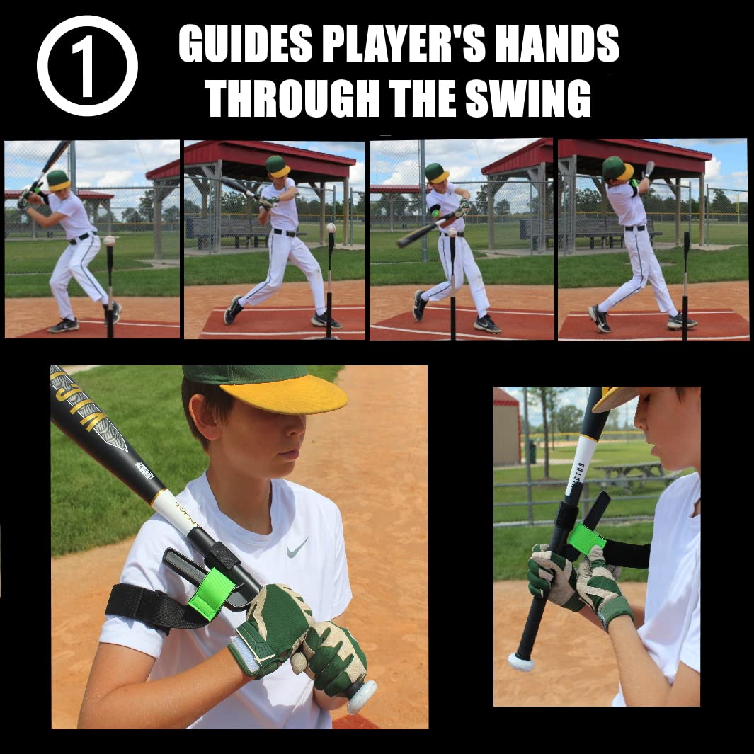 Swingrail Baseball/Softball Swing Trainer Aid (2-Pack) Equipment For Batting And Hitting