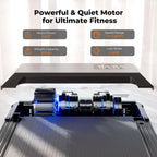 Lacuffy Walking Pad, Under Desk Treadmill, Mini Portable Treadmill With App And Remote Control, 2.5 Hp Quiet Walking Jogging Mac