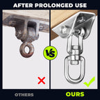 Aisto Heavy Duty Swing Hangers For Wooden Sets 2000 Lb Capacity Hammock Hanger 360 Swivel Stainless Steel Swing Hardware Accesso