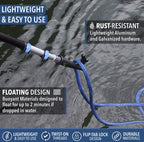Eversprout Boat Hook Attachment For Extension Pole | Floats & Super Strong Design | Big Reach For Docking | Twists Onto 3/4-Inch
