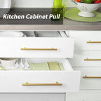 Goldenwarm 20 Pack Brushed Brass Cabinet Handle Pulls Dresser Drawer Hardware 3 Inch(76Mm) - Ls201Gd76 Kitchen Cabinet Handles C