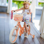 Glaf Toddler Girls Bike For Age 2-9 Years 12 14 16 Inch Girls Bike With Training Wheels And Doll Seat Kids Bike Bicycle With Bas