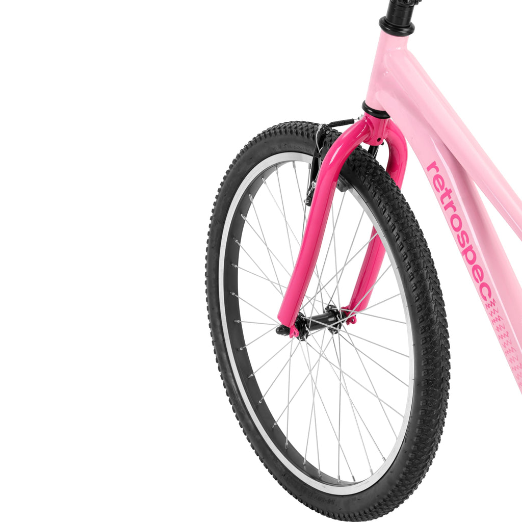 Retrospec Dart 20 & 24 Inch Kids Bike - 7-Speed Hybrid Bicycle for Ages 6-11 with 29in All-Season Tires & Shock Absorption - Adj