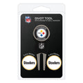 Team Golf Nfl Pittsburgh Steelers Divot Tool Pack With 3 Golf Ball Markers Divot Tool With 3 Golf Ball Markers Pack, Markers Are