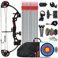 Lanneret Compound Bow And Archery Sets - Right Hand Archery Compound Bows 15-29 Lbs Draw Weight Adjustable For Youth And Beginne