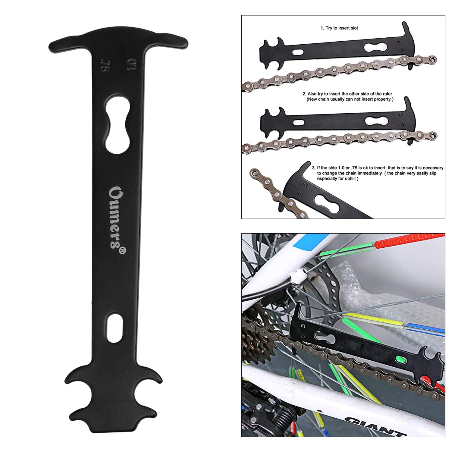 Oumers Bike Chain Tool Set, Bike Chain Plier + Bike Chain Splitter + Chain Wear Indicator + 3 Pairs Bicycle Missing Link For 6/7