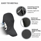 Savvycraft Heavy Duty Outboard Motor Cover, Waterproof 600D Polyester Full Size Boat Engine Cover For Motor Up To 100-150 Hp Bla
