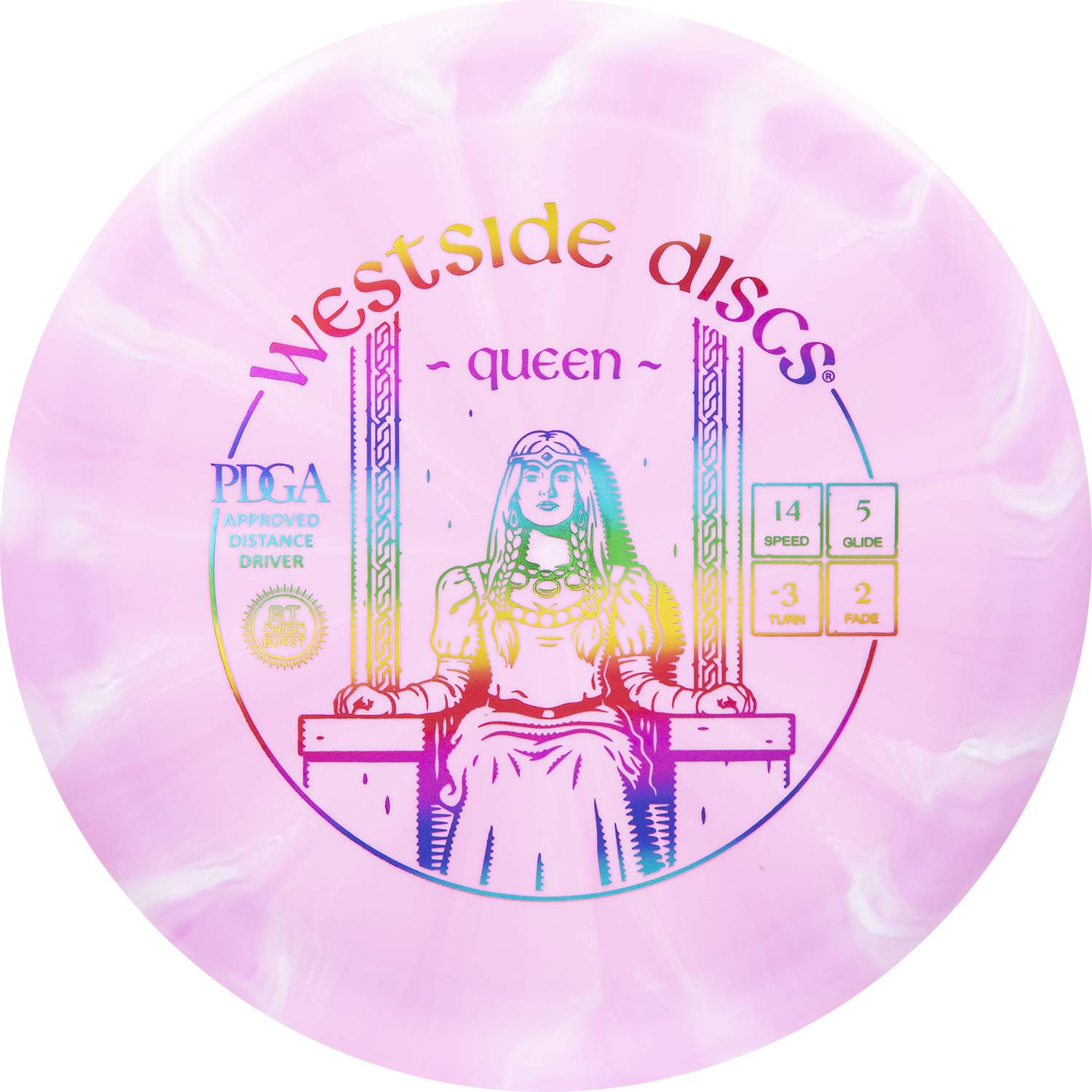 Westside Discs Origio Burst Queen Disc Golf Driver, Men, Women, and Kids, Maximum Distance Frisbee Golf Disc, Great for Beginner