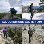 Montem Ultra Light 100% Carbon Fiber Trekking, Walking, And Hiking Poles For Backpacking Gear - One Pair (2 Poles) - Lightweight