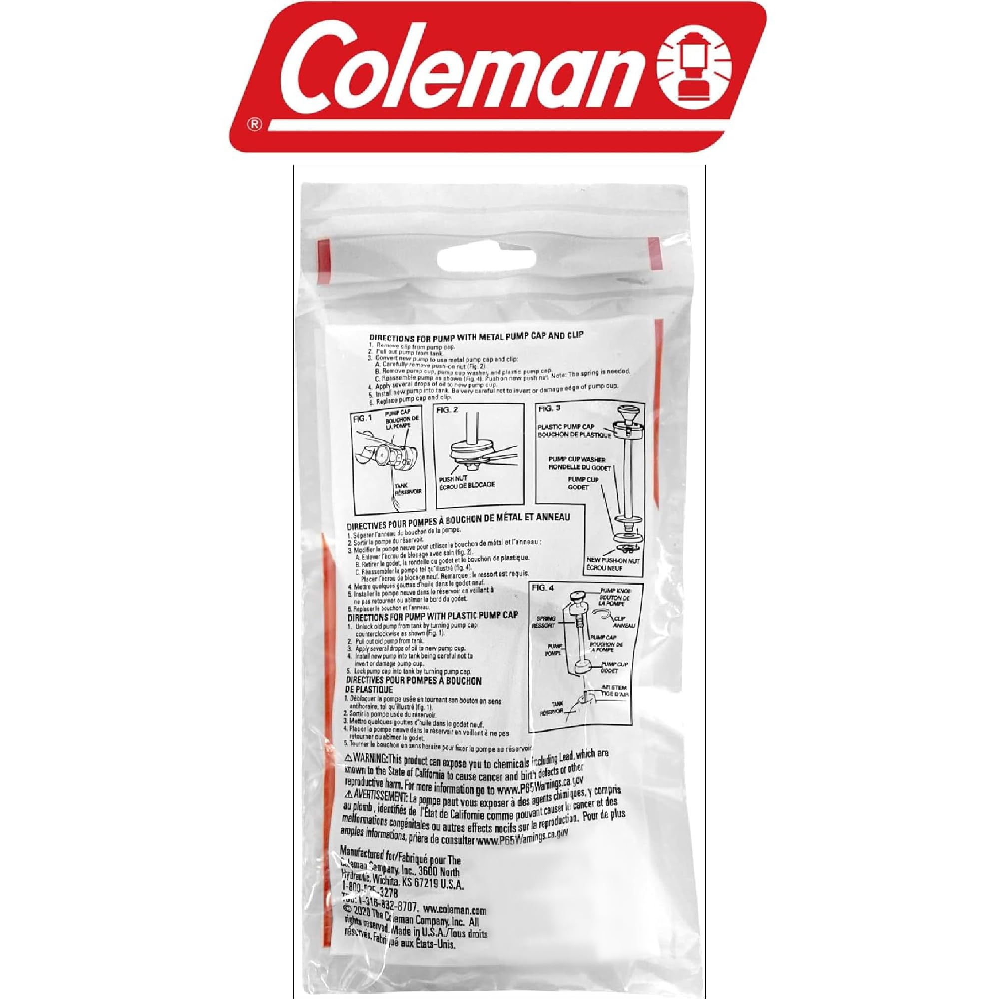 Coleman Universal Plunger Metal Part : 242J5201 4 Inch Long Plunger Pump Repair Kit Compatible Stoves  Lanterns