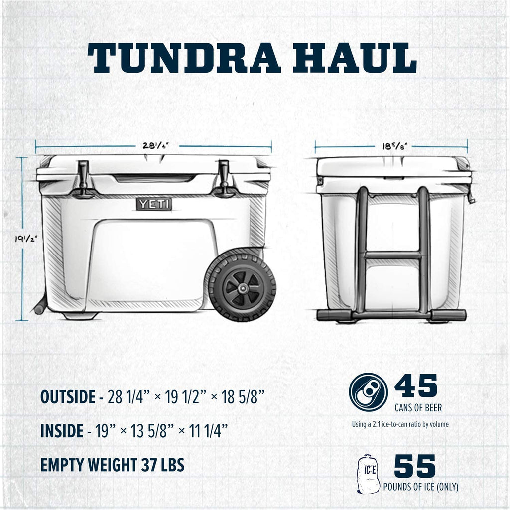 Yeti Tundra Haul Portable Wheeled Cooler, Navy