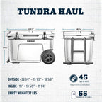 Yeti Tundra Haul Portable Wheeled Cooler, Navy