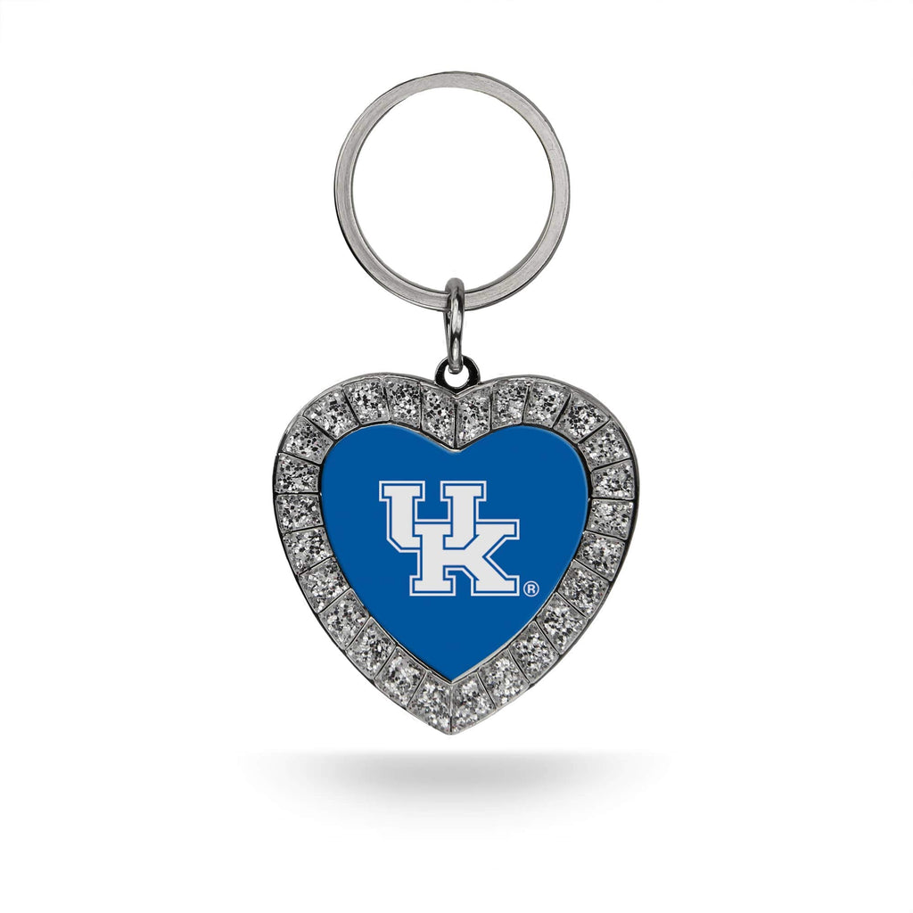 Rico Industries Ncaa Kentucky Wildcats Metal Rhinestone Heart Keychain