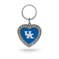 Rico Industries Ncaa Kentucky Wildcats Metal Rhinestone Heart Keychain