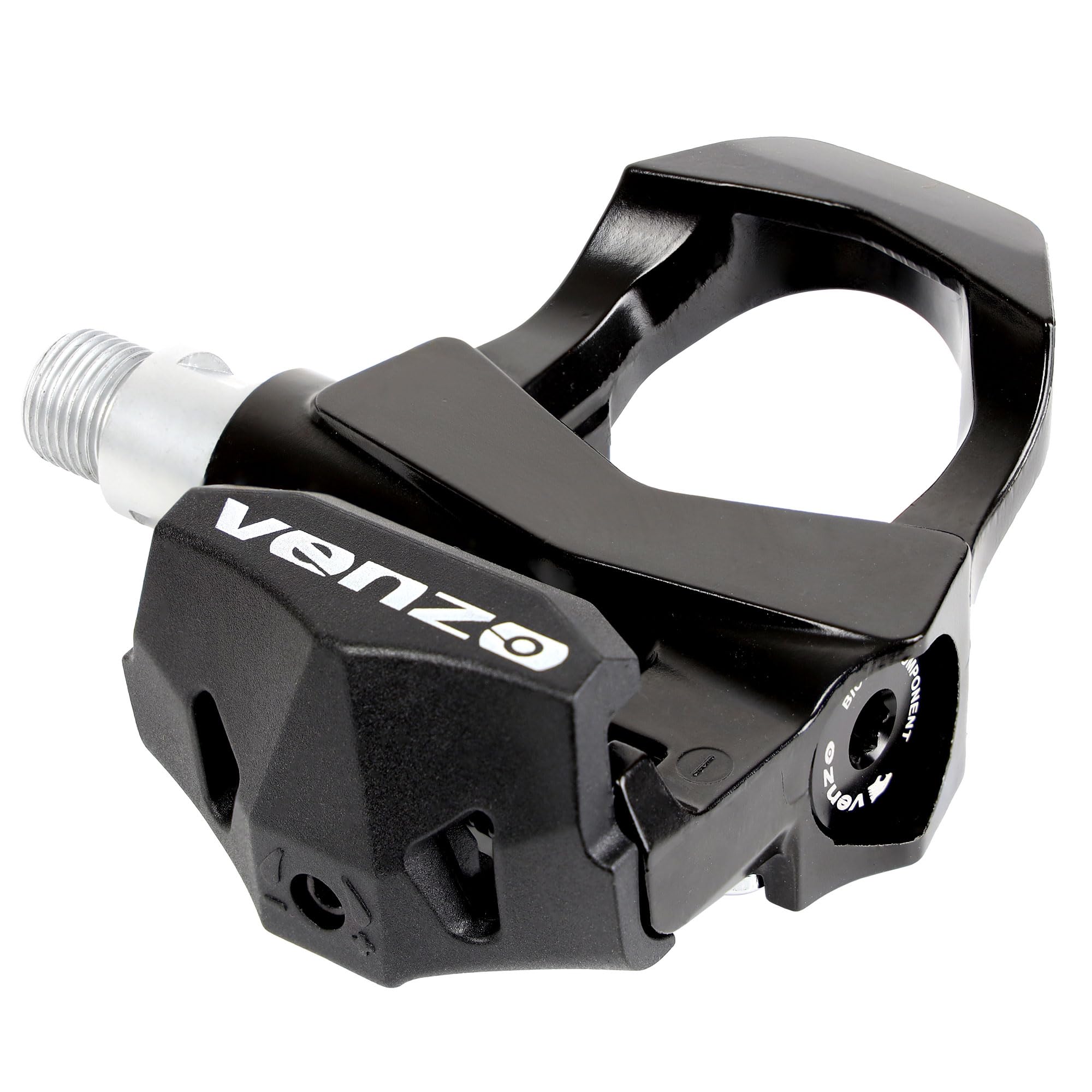 Venzo Sealed Fitness Exercise Spin Bike Bicycle Pedals & Cleats - Compatible With Peloton, Look Delta & For Shimano Spd 9/16''