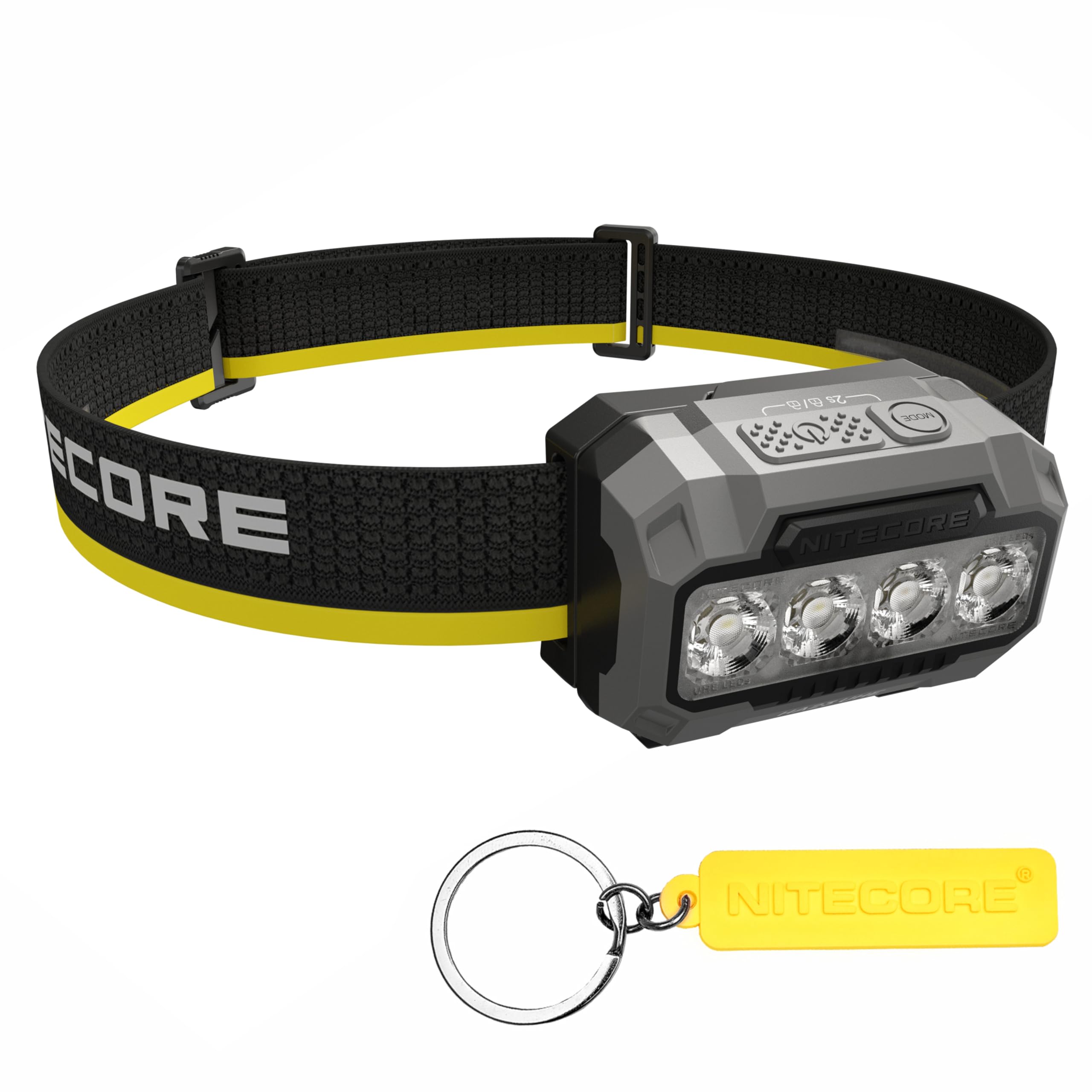 Nitecore HA23 UHE 600 Lumen MCT Outdoor Headlamp Multiple Color Temperatures Lightweight AAA Headlight Tag (Black)